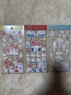 トコロコムギ×サンリオキャラクターズ シール コットンシール サンリオ