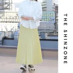 ☆未使用☆THE SHINZONE シンゾーン　プリーツスカート レモンイエローのサムネイル