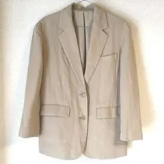 Mila Owen リネン テーラードジャケット ベージュ ミラオーウェン