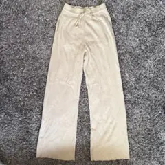 ユニクロ ウォッシャブルニットリブパンツ Lサイズ