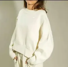 NIKE クロップド裏起毛スウェットM