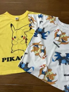 ポケモン Tシャツ 2枚セット ピカチュウ リザードン