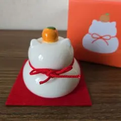 猫の置物 陶器