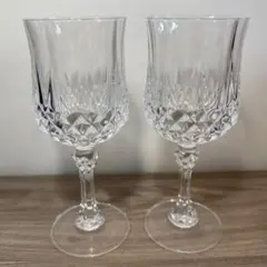 クリスタルガラスワイングラス 2個セット