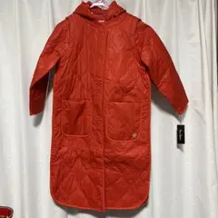 アン　コキーヌ　フード取外し4way キルティングコート　オレンジ　Mサイズ