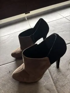 DIANA ショートブーツ 24cm スエード ブラウン ブーティ ヒール