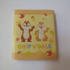 ディズニー　チップとデール ブック型ミニメモ帳　当時物　平成レトロ