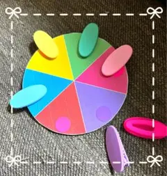 色合わせクリップ付け(マカロンクリップ)