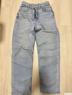 MOUSSY ライトブルー ストレートデニム