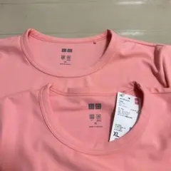 【サイズXL】エアリズム　クロップド丈　Tシャツ　2枚