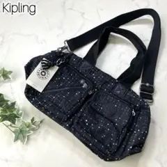 【新品】 Kipling 2WAY ショルダーバッグ ネイビー キプリングのサムネイル