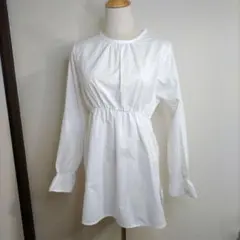 エムズエキサイト チュニック ブラウス フリーサイズ ホワイト