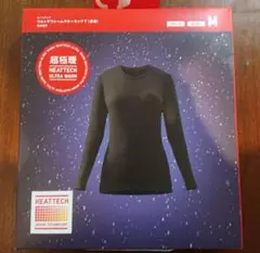 ユニクロ　UNIQLO　ヒートテック　ウルトラウォームクルーネックT（長袖）　M
