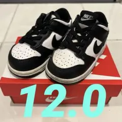 Nike Dunk Low ベビーシューズ ブラック/ホワイト パンダ