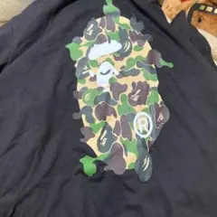 A BATHING APE カモフラージュ柄 Tシャツ ブラック