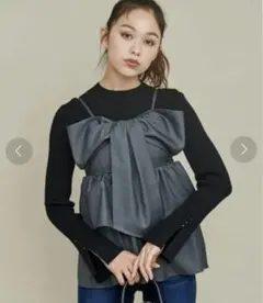 31 Sons de mode リボンモチーフティアードチュニックのサムネイル