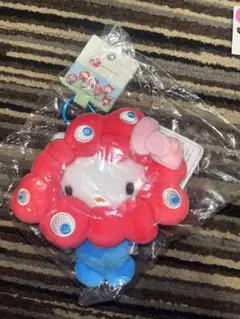 万博限定　ミャクミャク　ハローキティ　なりきりぬいぐるみ　 カラビナ付き