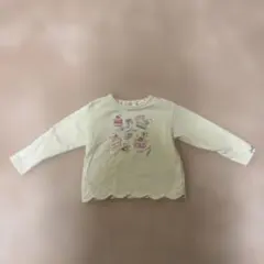 メゾピアノ　長袖カットソー クリーム色