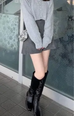 【新品】GRL ラメニットショート丈カーディガン