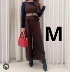 ☘️訳あり☘️CECIL Mc BEE セシルマクビー 茶色 オールインワン M