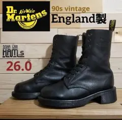 美品　英国製　ドクターマーチン　10ホール　イングランド　厚底　26