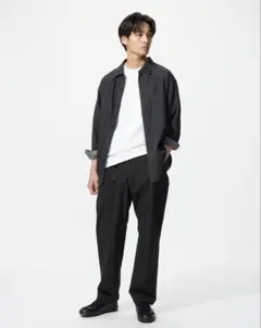 【新品未使用・タグ付き】UNIQLO ギアパンツ　黒　Lサイズ