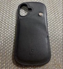 iFaceアイフェイスiphone16ケースカードポケットレザー(ブラック)