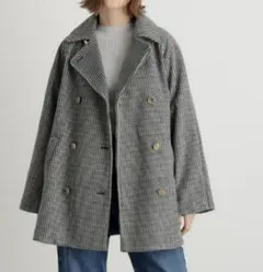108 タグ付 トゥモローランド 千鳥格子 ベルテッドジャケット 日本製 9