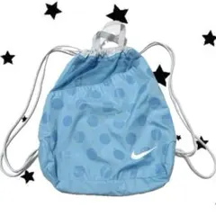 NIKE ナップサック y2k ウィッシュコア ドット　水玉　ロゴ　水色