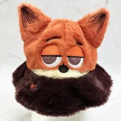 ◆上海ディズニー◆ズートピア ニック 耳付きフリース ふわふわハット 帽子