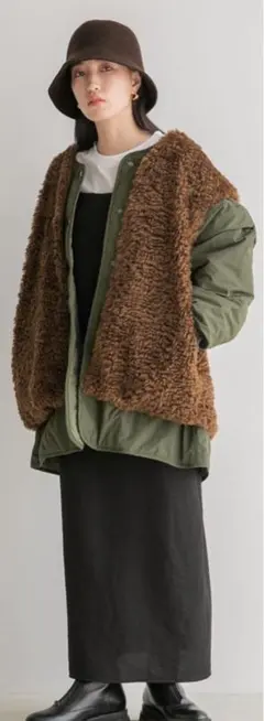 【再値下げ】ローリーズファーム ボアベスト&ブルゾン2Pセット