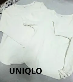 UNIQLOワッフルクルーネックT◆VネックT半袖長袖