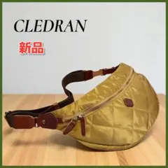 ★新品★ クレドラン　キルティング　ボディバッグ　ゴールド×ベージュ