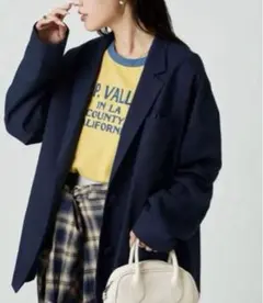 フリークスストアTR ストレッチ オーバーサイズ シングルジャケット