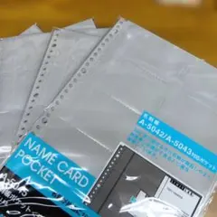 LIHIT LAB. 名刺帳交換用ポケット A-5045