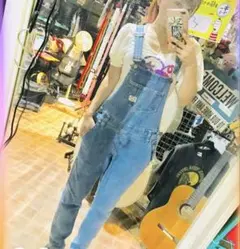 ロデオクラウンズ　R+evolution デニムサロペット　オーバーオール