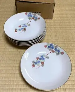 有田焼　深川製磁　紅葉柄　カレー／スープ皿 6枚のサムネイル