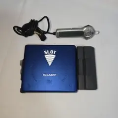SHARP MDポータブルレコーダー MD-ST521-Bブラック 美品ジャンク