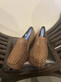 LOUIS VUITTON ダミエ ハラコ ローファー シューズ靴スニーカー - メルカリ