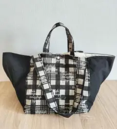 ハンドメイド 大きめ トートバッグ