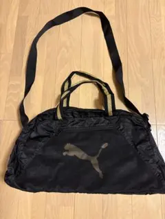 PUMA メッシュボストンバッグ ブラック　スクールバック