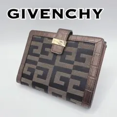 GIVENCHY 二つ折り財布 総柄 クロコ型押し ジバンシィ 4G Gロゴのサムネイル