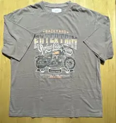 バイクプリント Tシャツ ヴィンテージ調