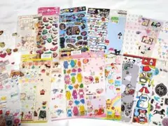 S*送様 平成レトロ　シール　22個セットC　平成女児