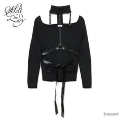 melt the lady ハーネスチョーカーニットトップス black ニットのサムネイル