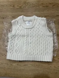 チャオパニックティピー ハンドライク ケーブル ニット ベスト 110 120