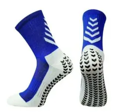 グリップソックス　青