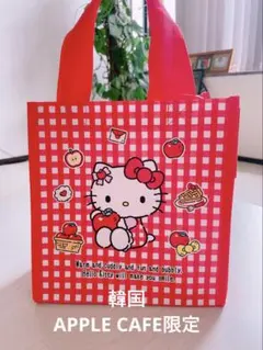 送料込み♡HELLOKITTY韓国限定アップカフェ限定エコバッグのサムネイル