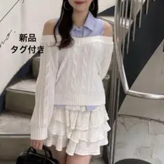 《新品》Chico チコ　ノースリシャツ　オフショルニット