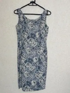 美品】バーバリーロンドン シルク100% 花柄ワンピース 38 上品ベージュ